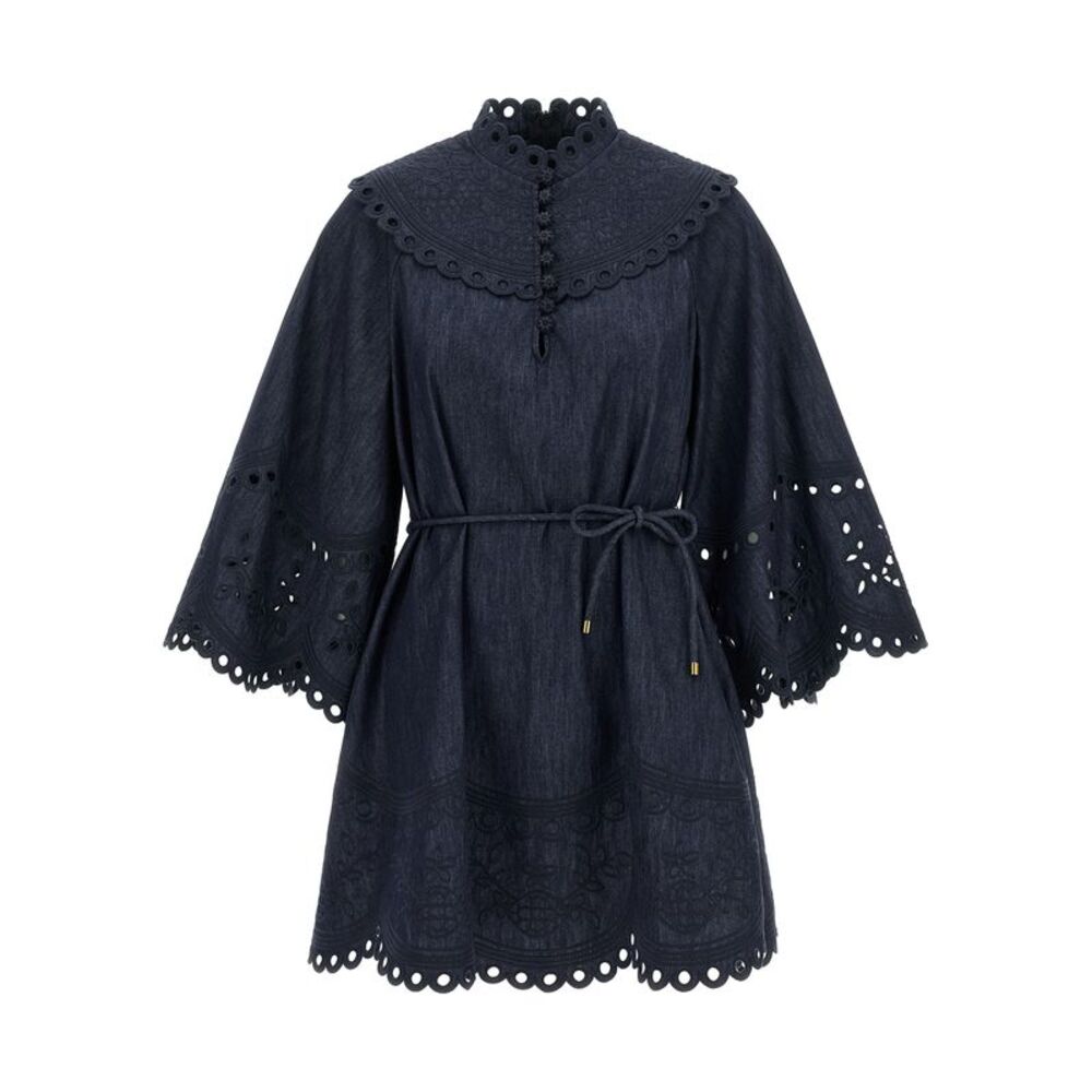 Zimmermann Blue Cotton Short Women's Dress